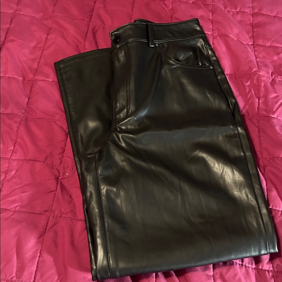 Mexx Black Faux Leather Pants size 12 - Picture 8 of 8